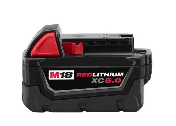 Photo 1 of "Milwaukee 48-11-1850 M18 18V 5.0Ah REDLITHIUM XC Extended Capacity Battery"
