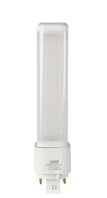 Photo 1 of ** SETS OF 2**
26-Watt Equivalent PL Horizontal CFLNI 4-Pin Plug-in GX24Q-3 Base CFL Replacement LED Light Bulb, Cool White 4100K
