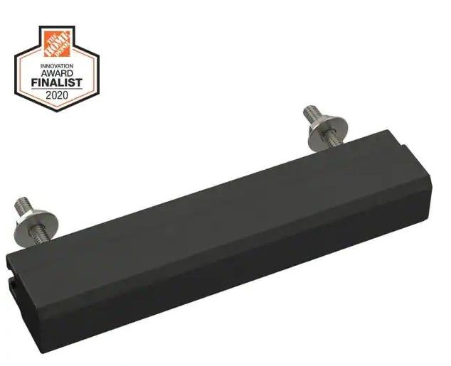 Photo 1 of ** SETS OF 2**
Tapered Edge 1 in. to 4 in. (25 mm to 102 mm) Matte Black Adjustable Drawer Pull