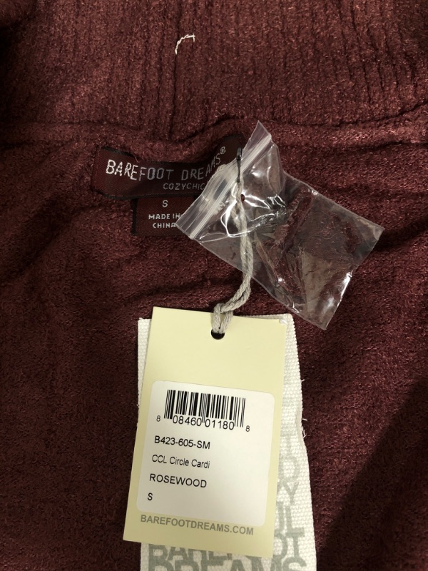 Photo 1 of Barefoot Dreams CozyChic Lite Circle Cardi, Rosewood Small
SIZE: S