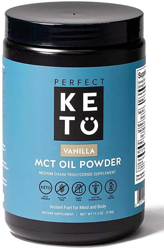 Photo 1 of ** EXP: 04/2023**  ** NON-REFUNDABLE**  ** SOLD AS IS**
Perfect Keto MCT Oil C8 Powder, Coconut Medium Chain Triglycerides for Pure Clean Energy, Ketogenic Non Dairy Coffee Creamer, Bulk Supplement, Helps Boost Ketones, Vanilla
