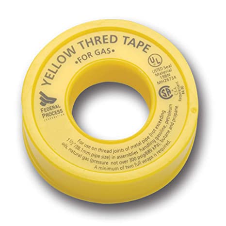 Photo 1 of ** SETS OF 3**
Gasoila YT70 Yellow PTFE Thread Tape, 260" Length x 1/2" Width, for Propane & Gas
