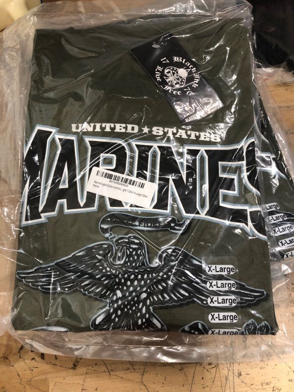 Photo 3 of Marine Corps Eagle Globe and Anchor First to Fight Marine Corps T-Shirt
SIZE: XL