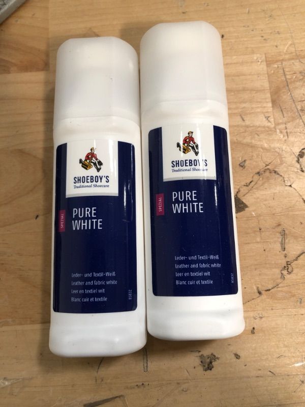 Photo 2 of ** EXP: 19/03/2025**  *** NON-REFUNDABLE**  ** SOLD AS IS**    ** SETS OF 2**
SHOEBOY'S Pure Colour Restoring Lotion, White (Weiß), 75 Millilitre