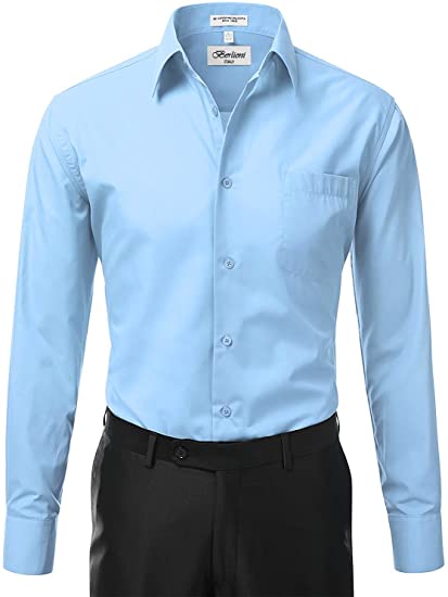 Photo 1 of Berlioni Italy Men's Long Sleeve Solid Premium Dress Shirt
Size:
17"-17.5" Neck 32"-33" Sleeve
