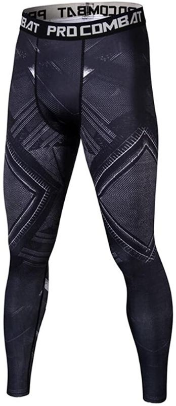 Photo 1 of Cool Black Panther Leggings Men Compression Jogging Pants New Skinny Sweatpants (S)