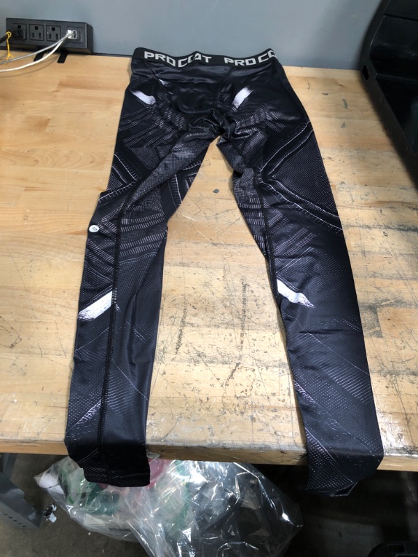 Photo 2 of Cool Black Panther Leggings Men Compression Jogging Pants New Skinny Sweatpants (S)