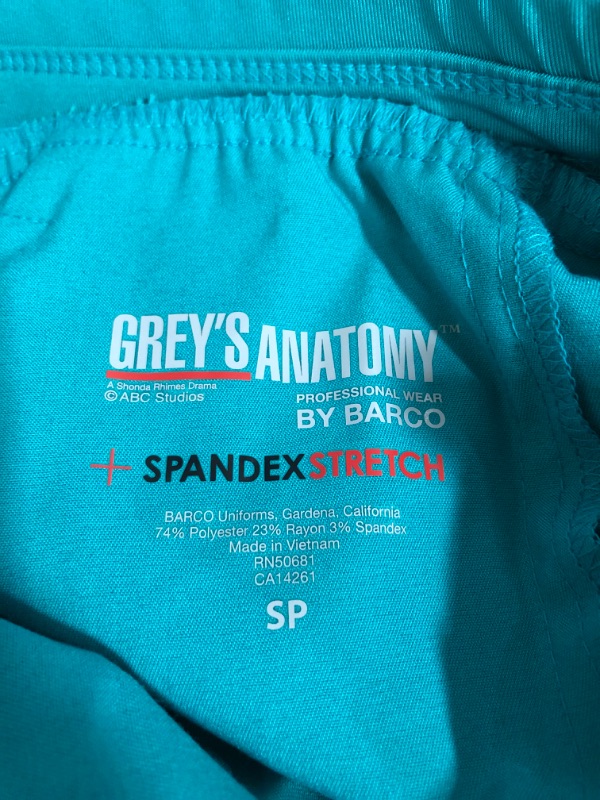 Photo 5 of (GRSP500) Grey's Anatomy Active Stretch 3 Pocket Midrise Elastic Waistband Cargo Scrub Pant
SIZE:14? SP