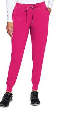 Photo 1 of Med Couture Peaches Women's Seamed Jogger Scrub Pant Pink Punch Women's 2XL