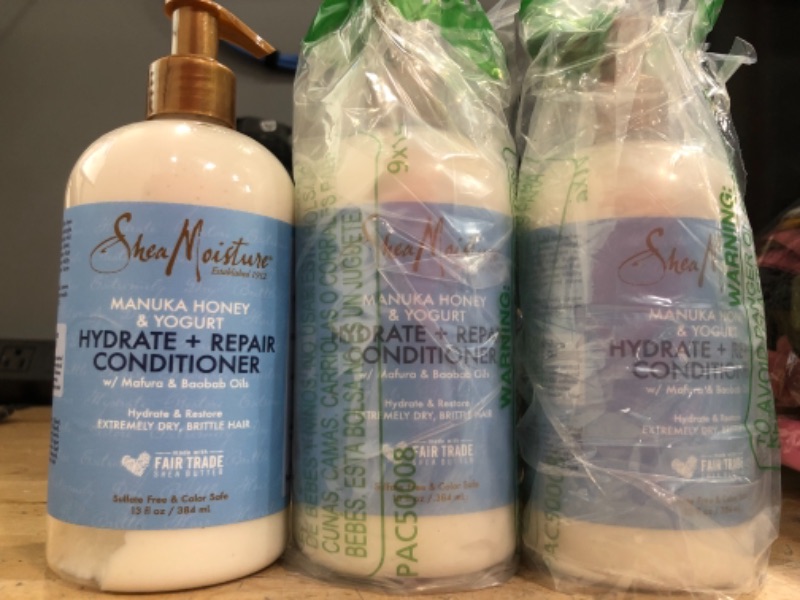 Photo 2 of (3 Pack)
SheaMoisture Hydrate & Repair Condtioner Manuka Honey & Yogurt 13 oz