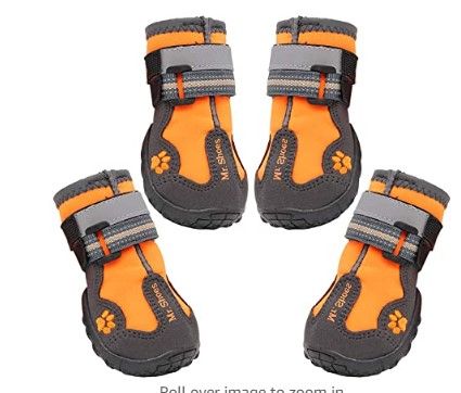 Photo 1 of  Dog Boots, Rugged Anti-Slip Sole Dog Boots, Waterproof Dog Hiking Boots, Paw Protector Dog Shoes
Size	07:3.0"x2.6"(L*W)