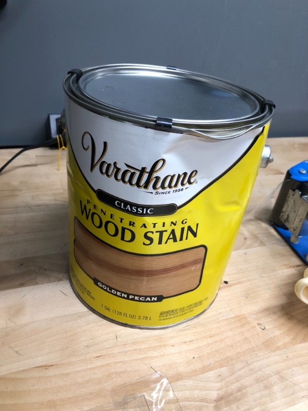 Photo 2 of 1 gal. Golden Pecan Classic Wood Interior Stain (2-Pack)
