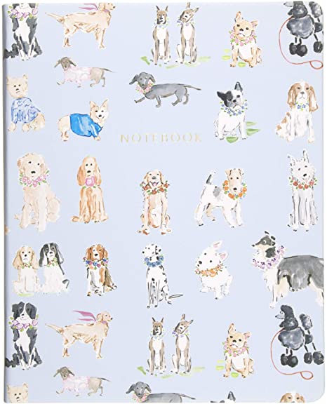 Photo 1 of Eccolo Beth Briggs Desk Size Hardcover Journal, 256 Lined Page Notebook, 8-x-10-inch, Dogs
