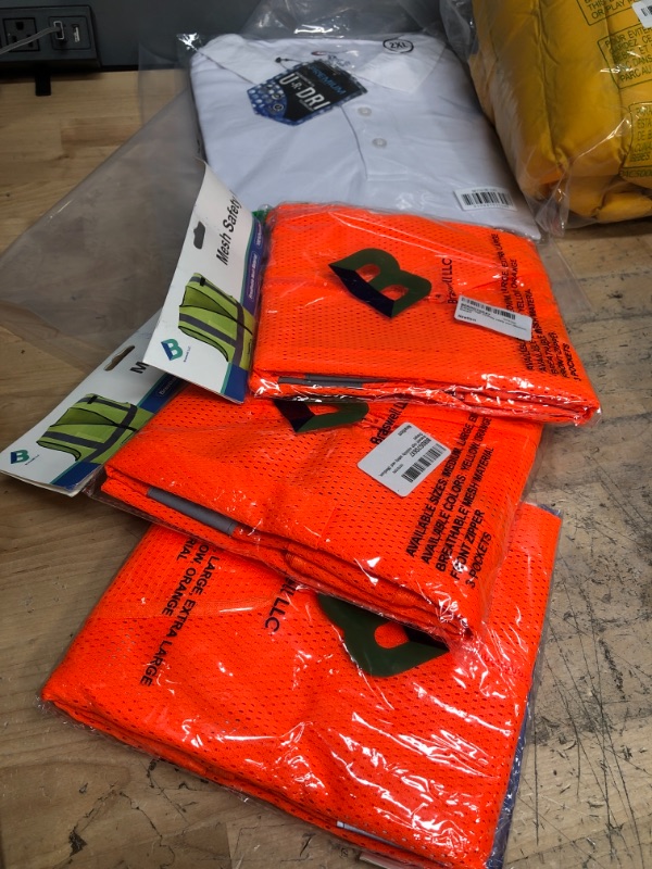 Photo 2 of **SET OF 3**'
High Visibility Reflective Safety Vest Orange, Medium