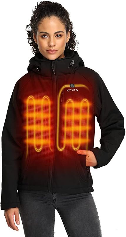 Photo 1 of  Slim Fit Heated Jacket with Battery Pack and Detachable Hood (Large)
