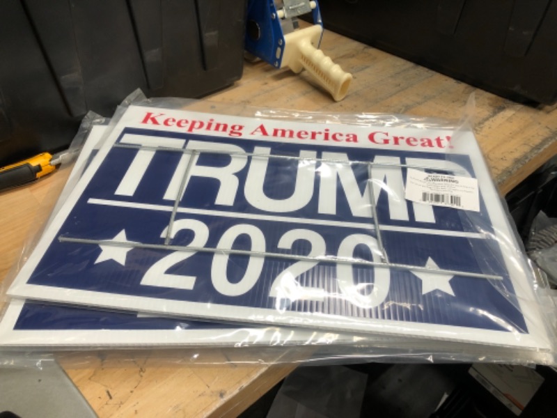 Photo 2 of **SET OF 7**
Trump For President 2020 Outdoor Yard Sign - 12x18 - Imagine This Company
