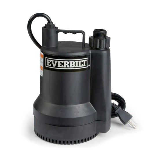 Photo 1 of 1/6 HP Plastic Submersible Utility Pump
