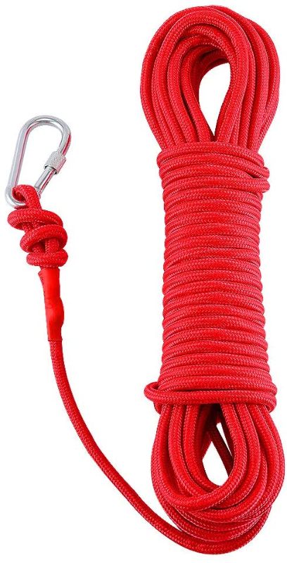 Photo 1 of MHDMAG Magnet Fishing Rope, Carabiner Braid Rope, Nylon Rope Mooring Line for Commercial, Anchor, Clothesline, Boat Anchor, Crafting, Blocking, Pulling, Draging, Cargo, Tying, Tow Rope, Paracord Leash 65 FT
6MM