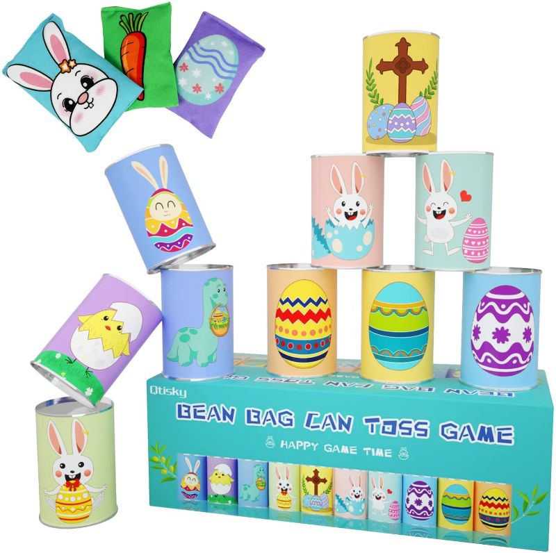 Photo 1 of Qtisky Easter Games, Easter Games for Kids Adults Family Outdoor/Indoor, Easter Bean Bag Toss Game Set, Easter Party Carnival Games, Easter Gifts for Kids Teens Boys Girls
