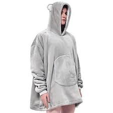 Photo 1 of Hoodie Blanket for Men GraY XL