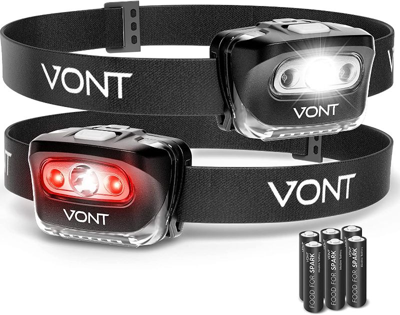 Photo 1 of 3 Vont LED Headlamp [Batteries Included, 2 Pack]