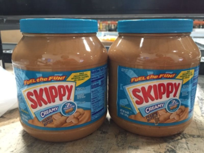 Photo 1 of (NON-REFUNDABLE) EXPIRATION: 05/22/2022
(2 PACK)
SKIPPY Peanut Butter, Creamy, 7 g protein per serving, 64 oz.
