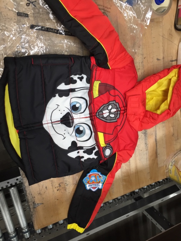 Photo 2 of BOYS TODDLER SIZE 4 T Paw Patrol Chase Marshall Rubble Skye Zip-Up Winter Coat Puffer Jacket
