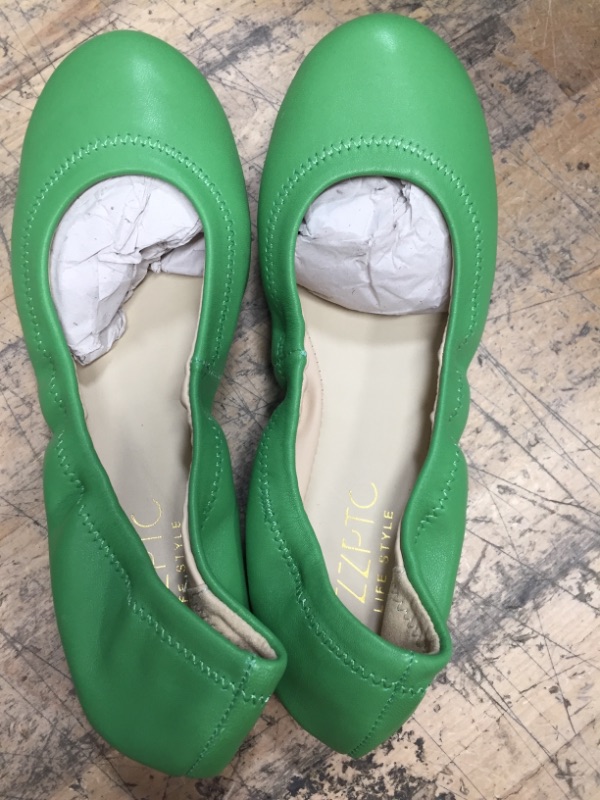 Photo 3 of 
WOMENS SIZE 6 LIGHT GREEN CZZPTC FLATS