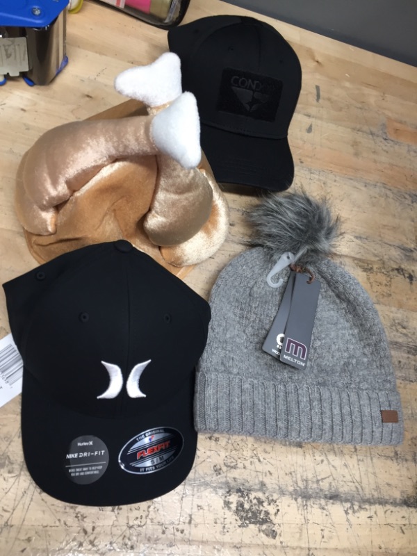 Photo 1 of ASSORTED HATS AND BEANIES 