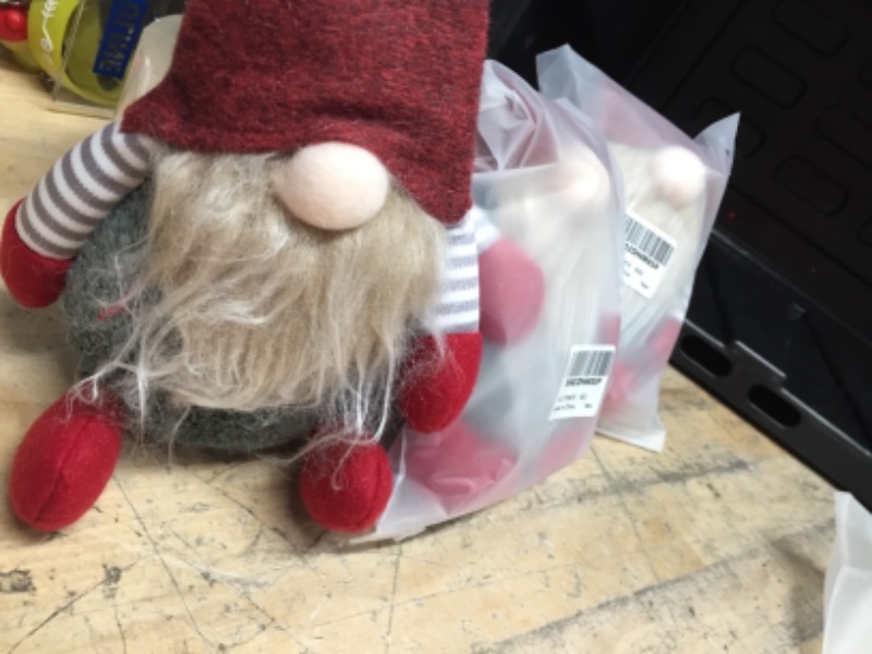 Photo 2 of (3 SWEDISH GNOMES)
Yule Tomte, Christmas Decorations, Swedish Gnome 11'' Tomte Plush Handmade, Weighted Bottom, Holiday Esstentials
