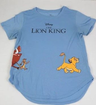 Photo 1 of 2 SHIRTS 
Disney The Lion King blue t shirt size LARGE