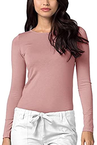 Photo 1 of Adar Under Scrubs for Women - Long Sleeve Under Scrub Comfort Tee