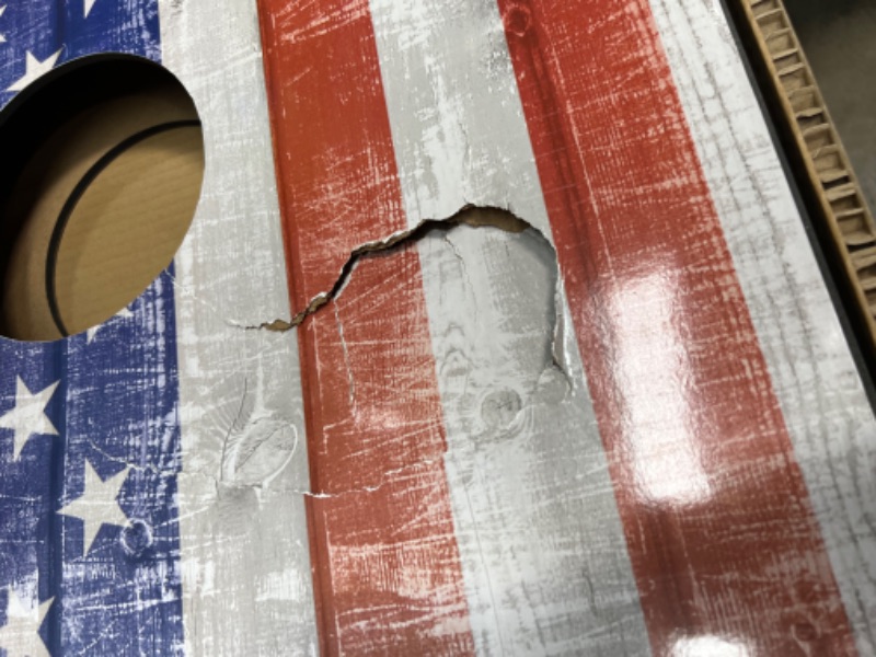 Photo 1 of 2' x 3' Cornhole - SAS
***MINOR DAMAGE RO ONE OF THEM. ALSO THE BOTTOM STAND I BROKEN IN ONE OF THE