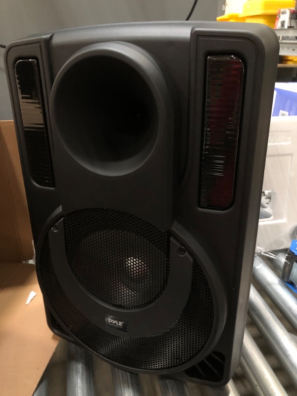 Photo 2 of 10’’ Portable PA Speaker System - Wireless BT Streaming PA & Karaoke Party Audio Speaker, Two Wireless Mic, Wired Microphone, Tablet Stand