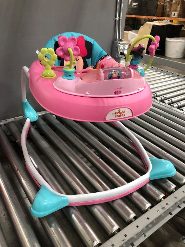 Photo 1 of Bright Starts Minnie Mouse Stars & Smiles Walker with Wheels & Activity Center
