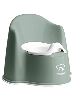 Photo 1 of USED: BabyBjörn 055268US Potty Chair, Deep Green/White ?14.21 x 14.13 x 12.4 inches

