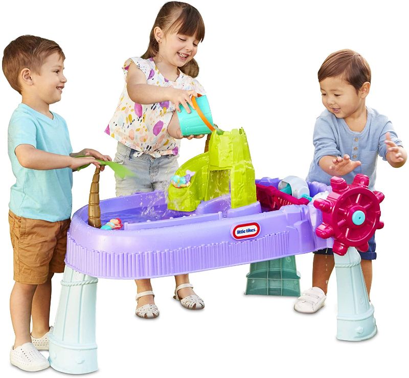 Photo 1 of Little Tikes Mermaid Island Wavemaker Water Table with Five Unique Play Stations and Accessories, Multicolor, 38 Inch
