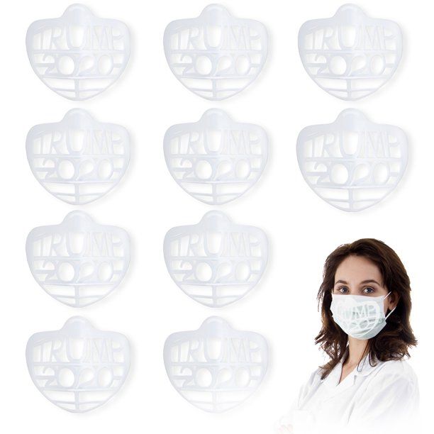 Photo 1 of 10PCS 3D FACE COVER BRACKET MOUTH STAND HOLDER (50 PACK)(WHITE)
