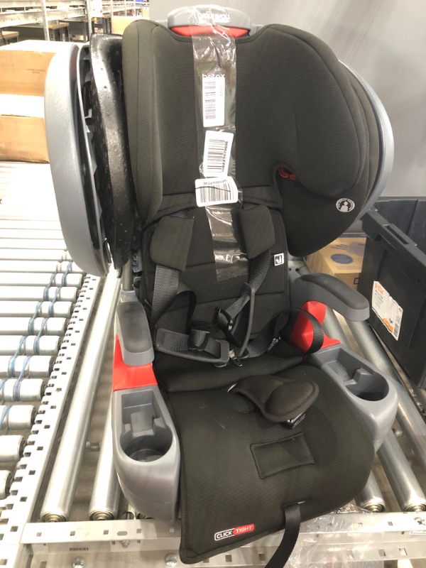 Photo 3 of Britax Grow with You ClickTight Plus Harness-2-Booster Car Seat, Jet Safewash Fabric
