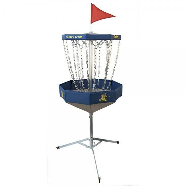 Photo 1 of DGA Mach Lite Portable Disc Golf Practice Basket (orange)
