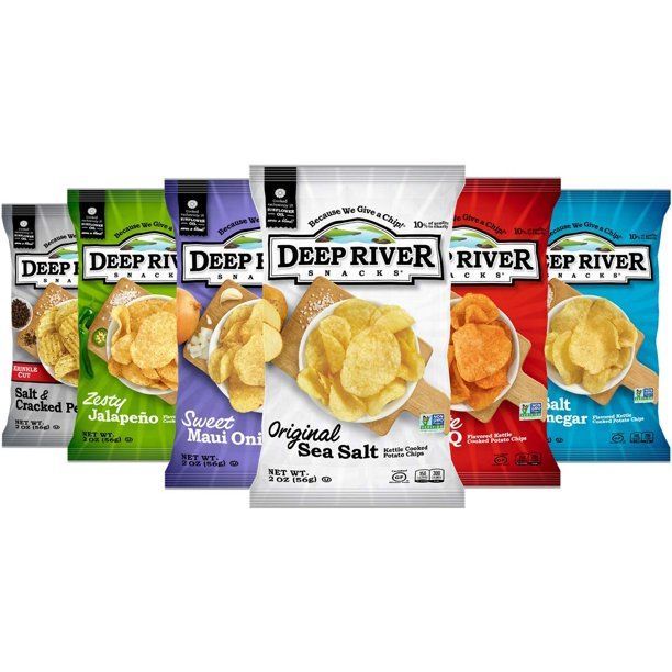 Photo 1 of **NON-REFUNDABLE** Deep River Snacks Kettle Potato Chips, Variety Pack, 2 Ounce (Pack of 24) JUL112022
