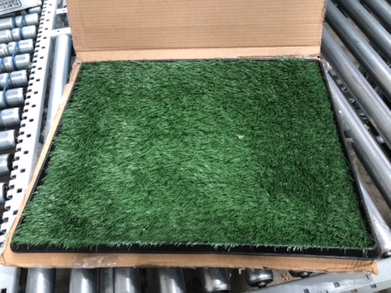 Photo 2 of Artificial Grass Puppy Pad for Dogs and Small Pets – Portable Training Pad with Tray – Dog Housebreaking Supplies by PETMAKER