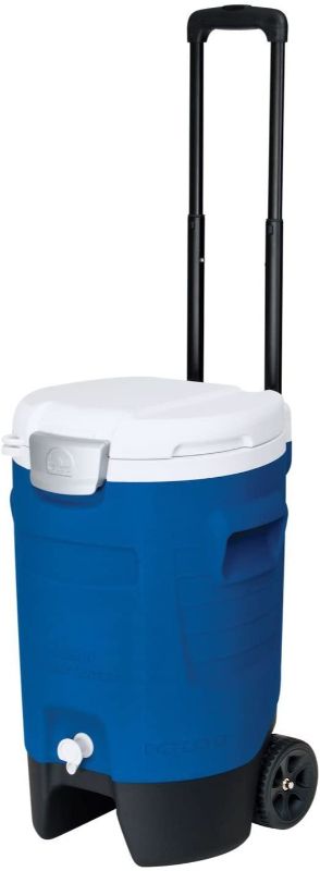 Photo 1 of Igloo 5-Gallon Sports Rolling Water Cooler with Wheels - Blue