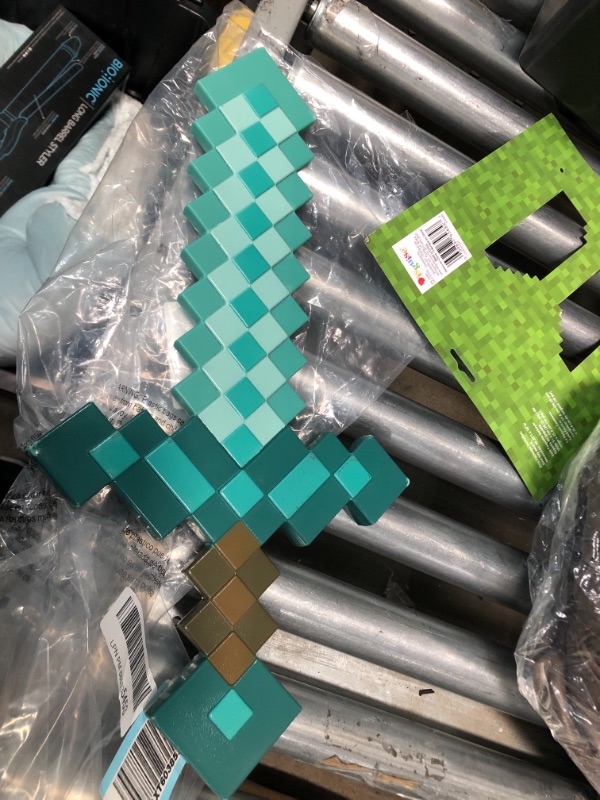 Photo 1 of Child's Minecraft Steve Diamond Sword Toy Mojang Costume Accessory Standard Size - All
