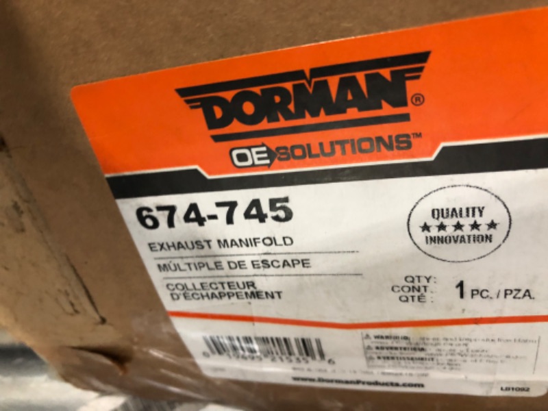 Photo 3 of **MISSING GASKET**
 GDorman 674-745 Passenger Side Exhaust Manifold Compatible with Select Ford / IC Corporation / International Models
