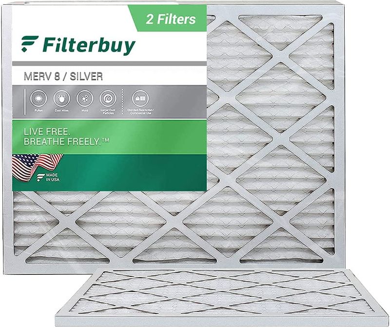 Photo 1 of 8 Filterbuy 20x22x1 Air Filter MERV 8, Pleated HVAC AC Furnace Filters 