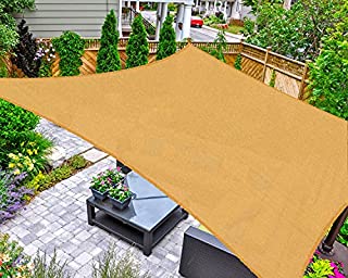 Photo 1 of AsterOutdoor Sun Shade Sail Rectangle 16' x 20' UV Block Canopy for Patio Backyard Lawn Garden Outdoor Activities, Sand