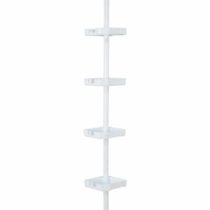 Photo 1 of Bath Bliss 4 Tier Corner Shower Organizer in White