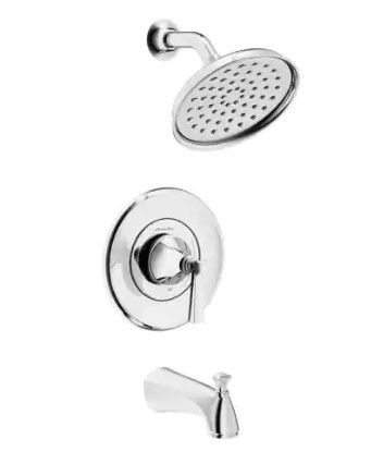 Photo 1 of American Standard
Rumson Single-Handle 1-Spray Tub and Shower Faucet with 1.8 GPM in Polished Chrome Valve Included