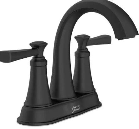 Photo 1 of American Standard
Rumson 4 in. Centerset 2-Handle Bathroom Faucet in Matte Black